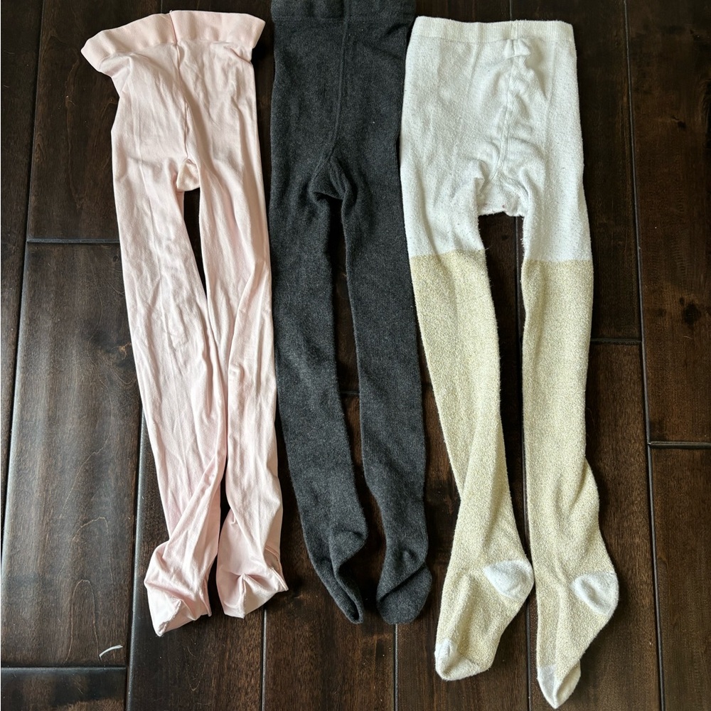 Bundle of girls tights 4T